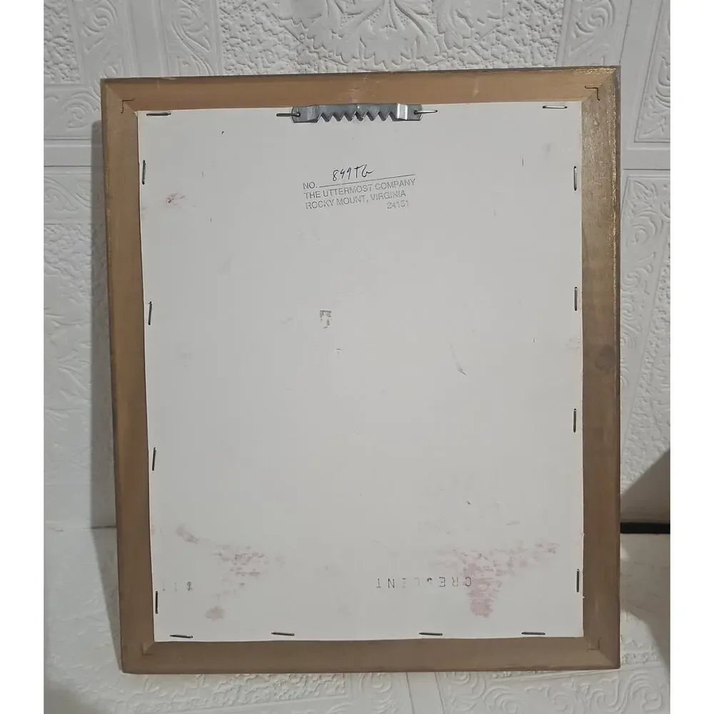 Vintage Gold Wood Frame Mirror 12.5